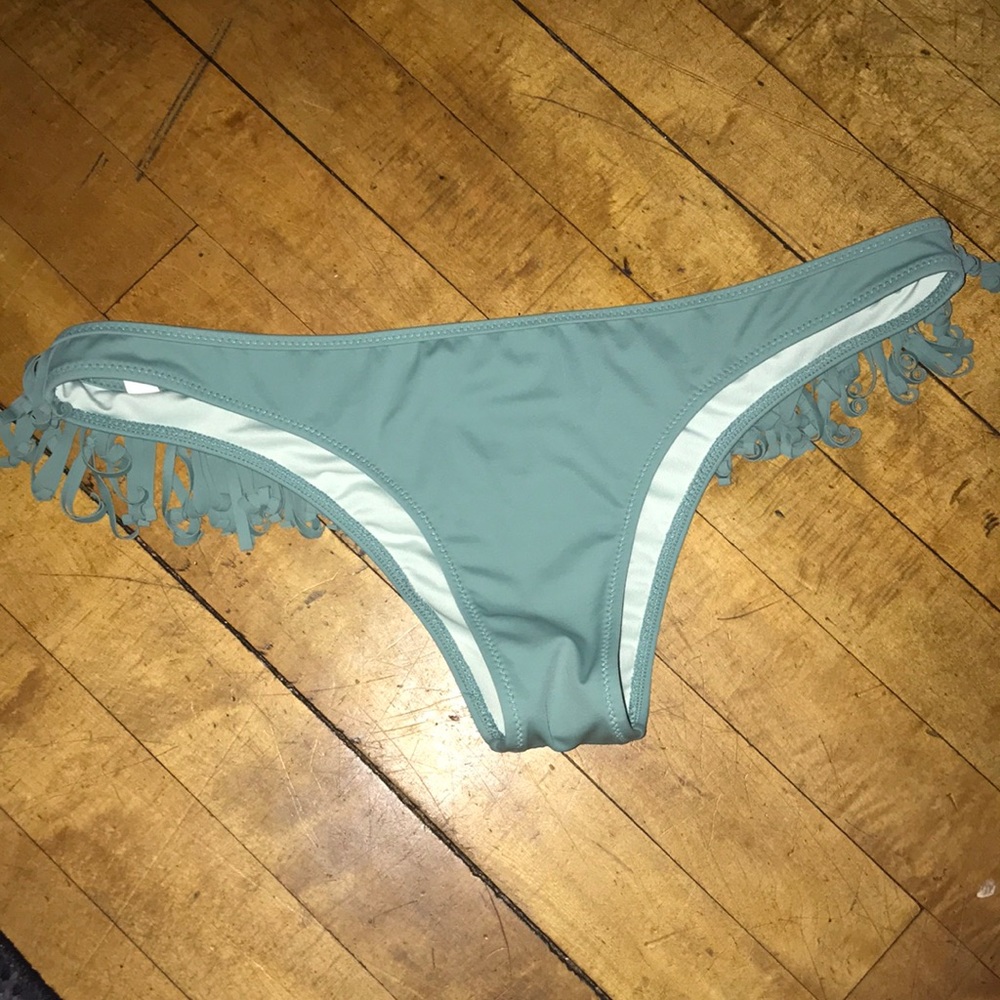 Fringe turquoise VS bikini bottom